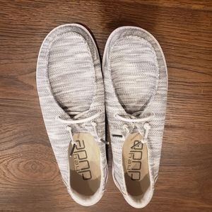 Hey Dude Tennis Shoes Size 9 Glacier Grey